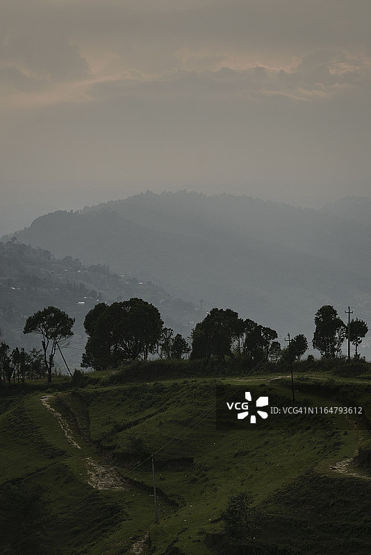 尼泊尔纳加阔特傍晚景色图片素材