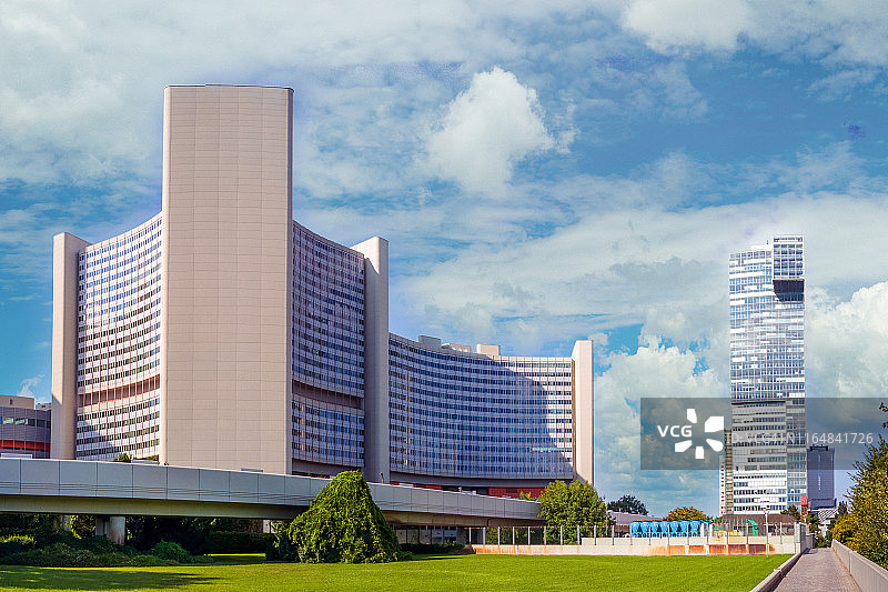 奥地利维也纳的现代办公区图片素材