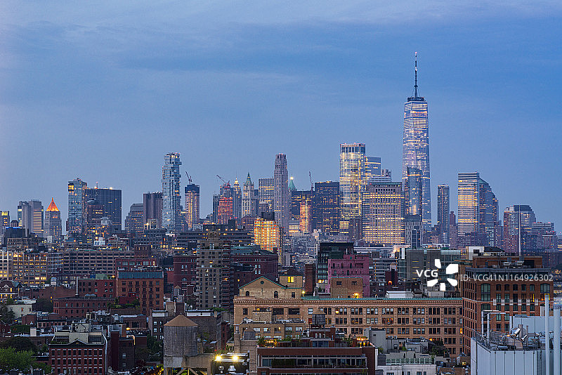 纽约的天际线图片素材