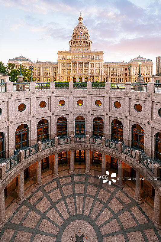 德克萨斯州奥斯汀国会大厦及圆形大厅图片素材