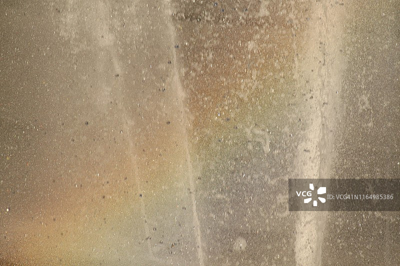 喷泉和彩虹图片素材