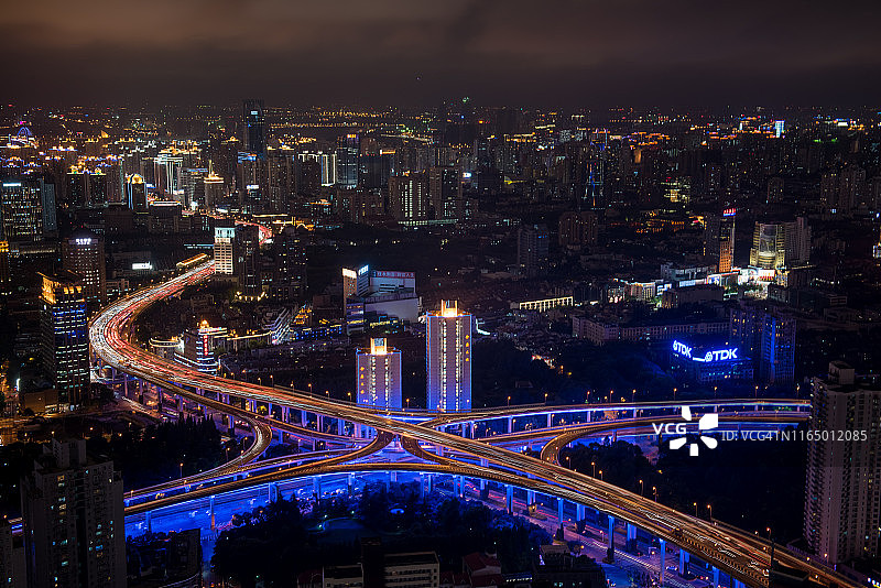 上海延安路图片素材