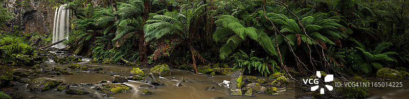 大洋路霍普敦瀑布图片素材