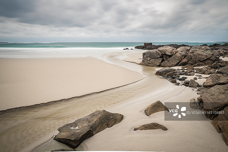 特拉伊格图阿斯（克雷格斯顿海滩），巴拉岛，外赫布里底群岛，苏格兰，英国，欧洲图片素材