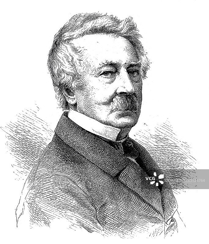 路德维格·斯特罗迈尔：德国军医总监，1804-1875年图片素材