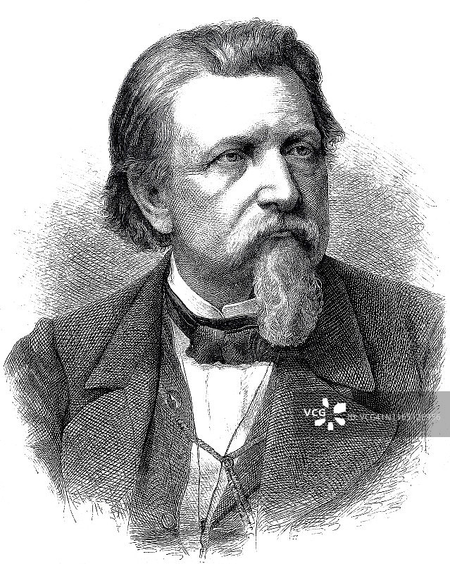 卡尔·古茨科夫，德国作家图片素材