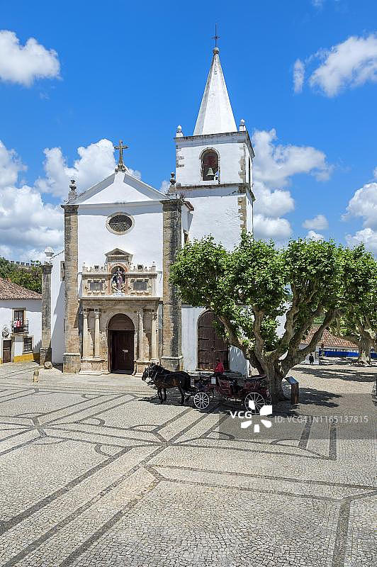 葡萄牙埃斯特雷马杜拉莱里亚区奥比多斯圣玛丽亚教堂图片素材
