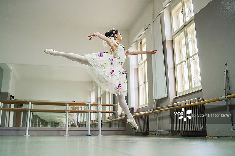 优雅的芭蕾舞女演员图片素材