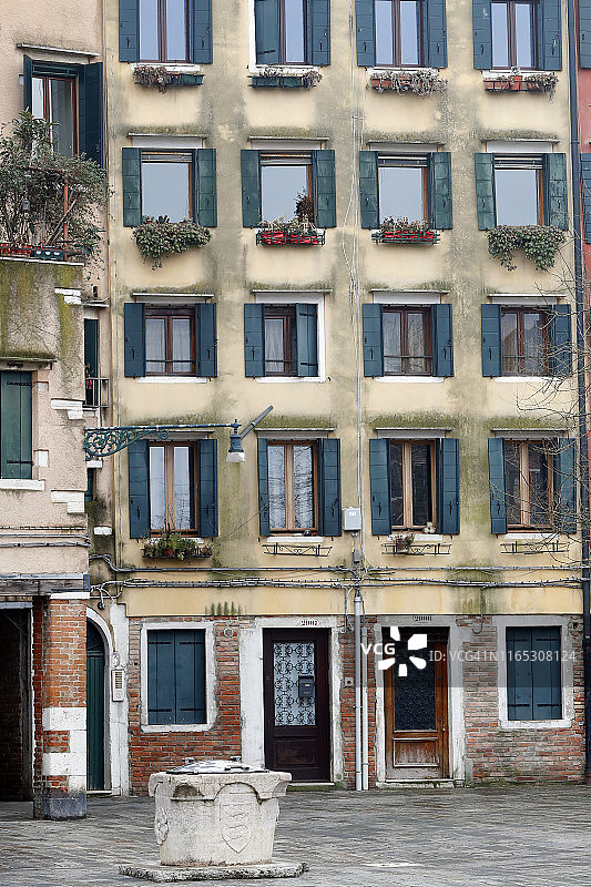 威尼斯犹太区：意大利贫民窟建筑图片素材