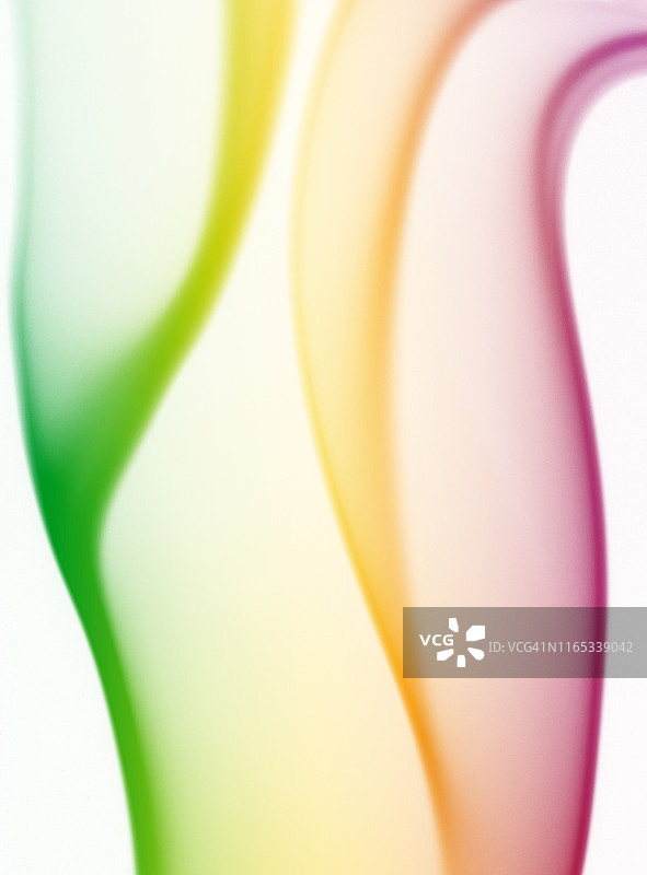 白底彩色烟雾特写图片素材