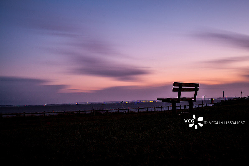 绍斯end-on-Sea日落图片素材