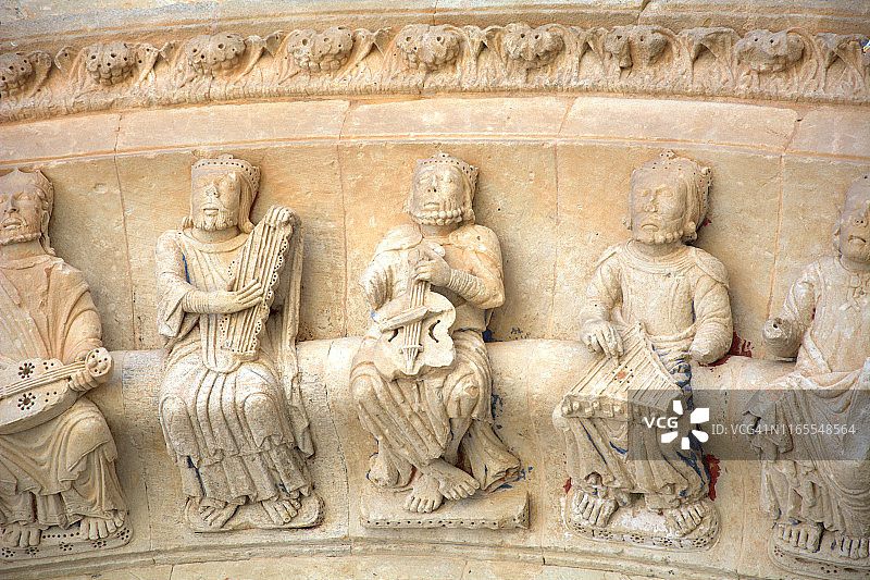 中世纪的音乐家们图片素材