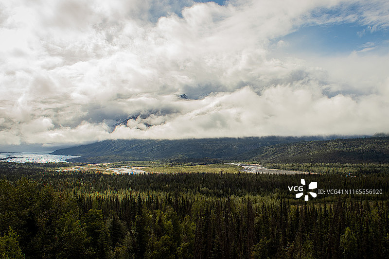 马塔努斯卡冰川图片素材