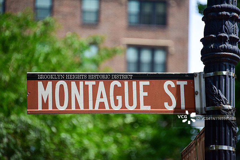 蒙塔古街标志图片素材