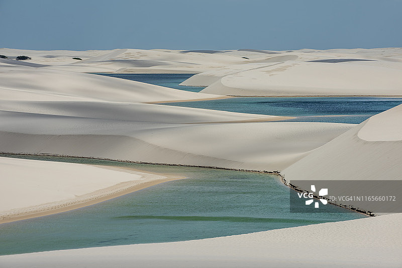 千湖沙漠国家公园的沙丘图片素材