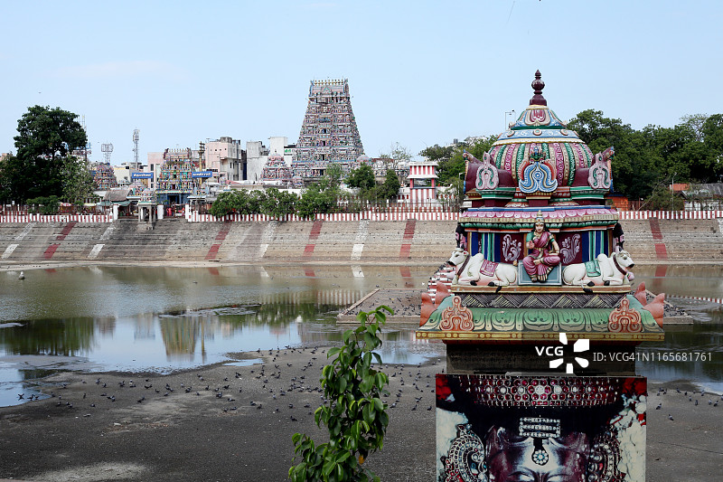 印度泰米尔纳德邦金奈 Mylapore 卡帕利斯瓦拉尔神庙图片素材