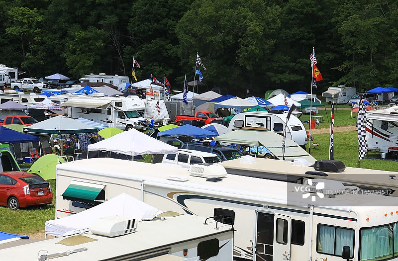 美国俄亥俄州雅芳公共露营地照片图片素材