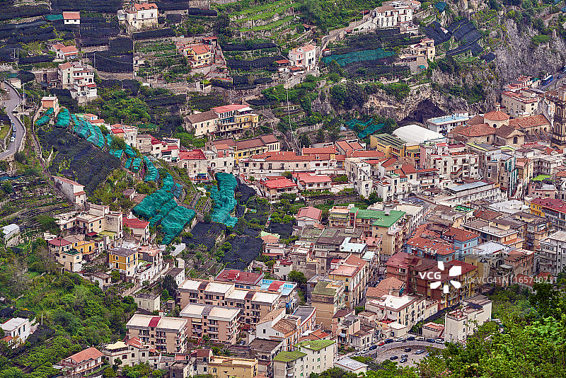 阿马尔菲海岸米诺利市图片素材