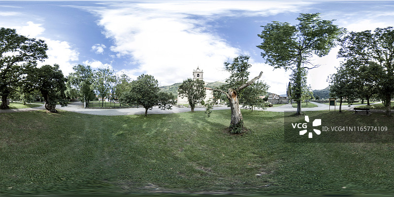 坎塔布里亚的卡布埃尼加山谷图片素材