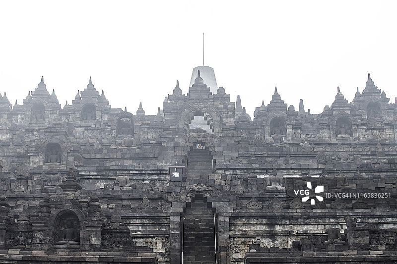 印度尼西亚日惹爪哇婆罗浮屠寺庙图片素材