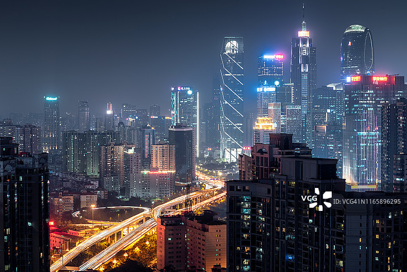 广州夜景图片素材