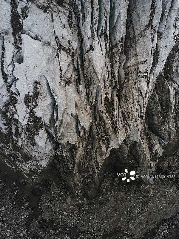 法国博松冰川边缘图片素材