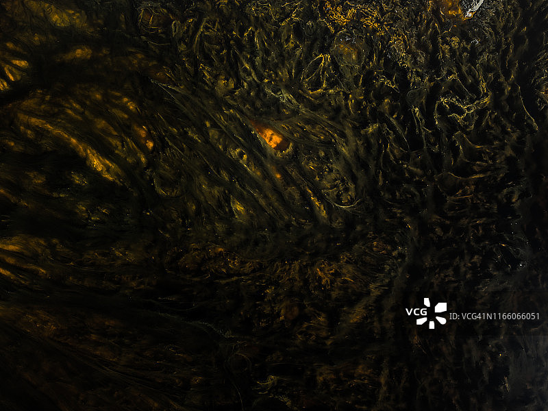 西班牙廷托河奇特水纹特写航拍图片素材