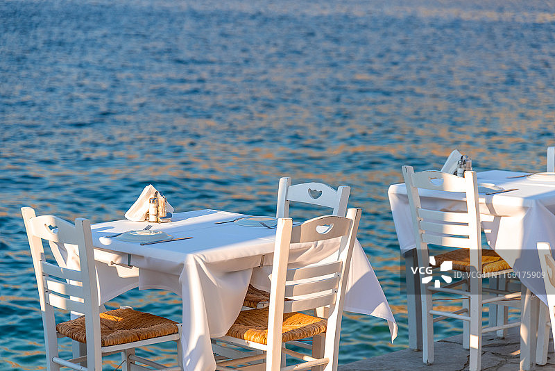 海边餐桌图片素材