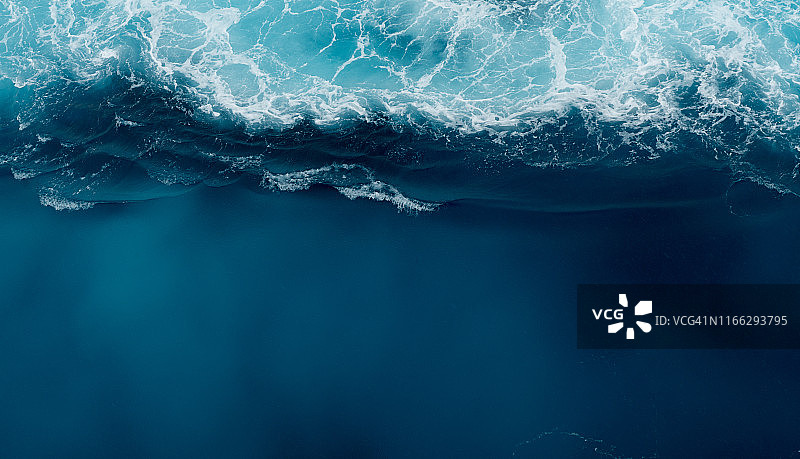 热带海洋波浪与洋流图片素材
