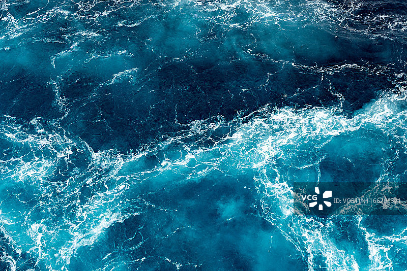 热带海洋波浪与洋流图片素材