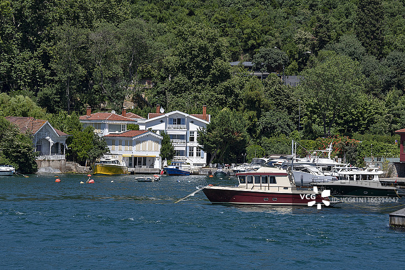 土耳其伊斯坦布尔博斯普鲁斯海峡景观图片素材