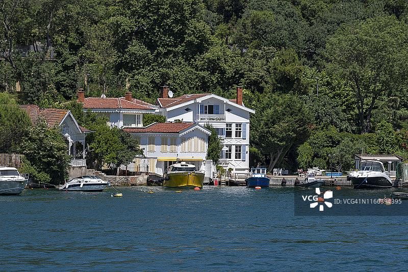 土耳其伊斯坦布尔博斯普鲁斯海峡景观图片素材