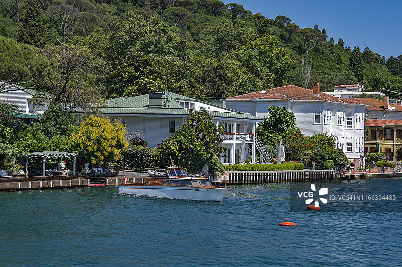 土耳其伊斯坦布尔博斯普鲁斯海峡景观图片素材