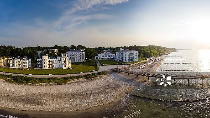 德国梅克伦堡-前波美拉尼亚梅克伦堡湾：波罗的海海滨疗养胜地海利根达姆，豪华酒店图片素材