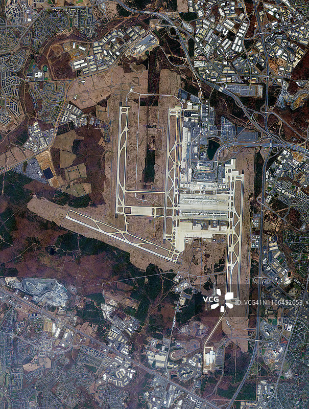 美国华盛顿卫星图像图片素材