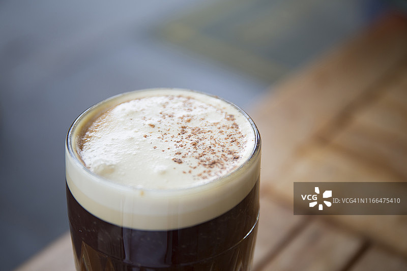 爱尔兰咖啡特写图片素材