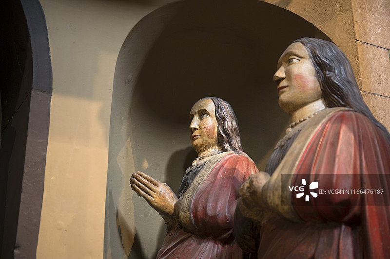 大教堂的室内艺术作品图片素材