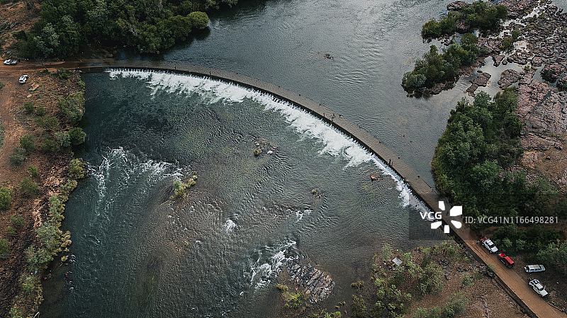 澳大利亚伊万霍伊渡口鸟瞰图图片素材