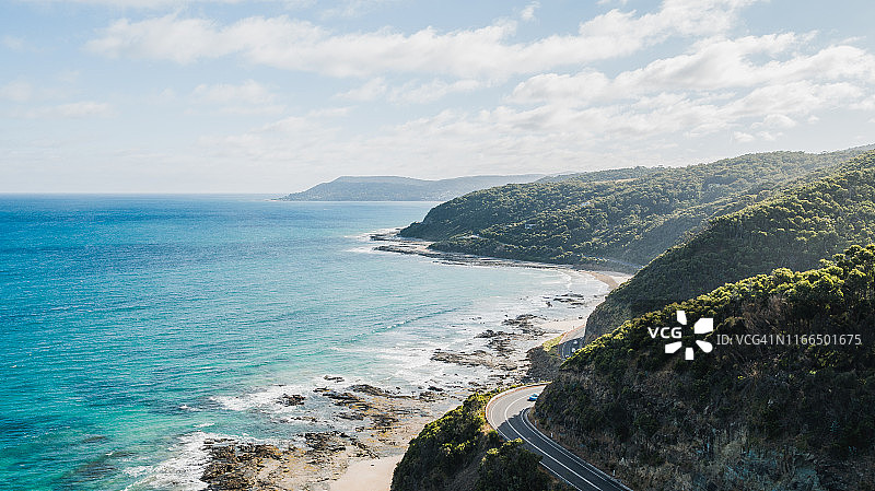 澳大利亚维多利亚州大洋路的海岸景色图片素材