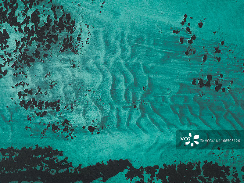 西澳大利亚鲨鱼湾海底航拍图片素材