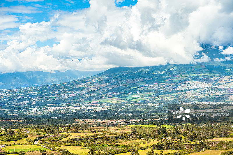 因巴布拉火山和奥塔瓦洛景观图片素材