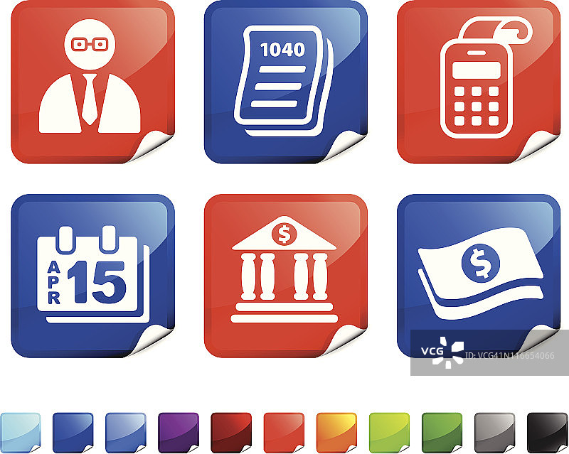 会计页面卷曲免版税矢量艺术图片素材