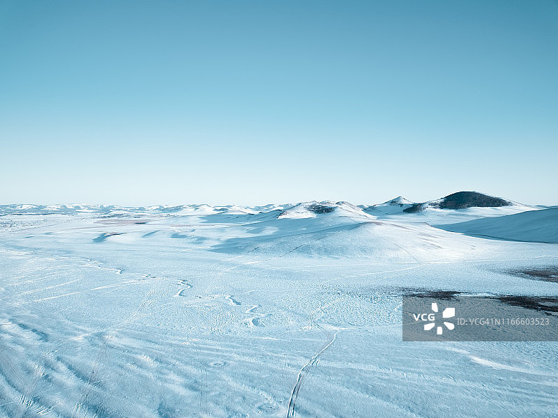 冬季雪景航拍图片素材