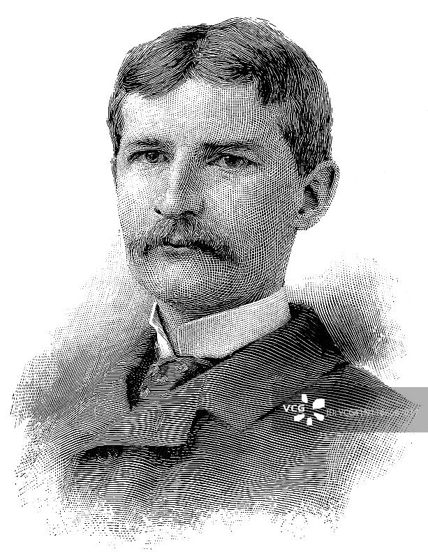 19世纪的哈里森·S·莫里斯图片素材