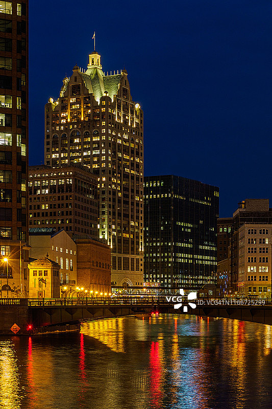 密尔沃基天际线图片素材