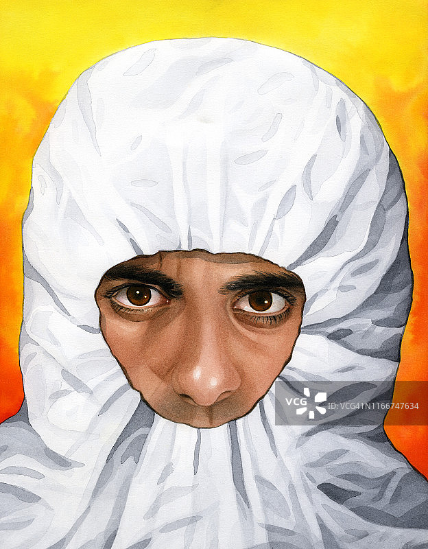 身穿防护服的男人图片素材