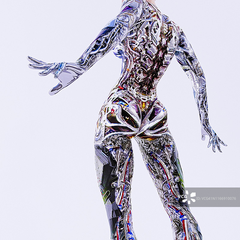 赛博格女人图片素材