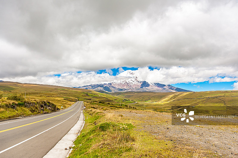 钦博拉索火山景观图片素材