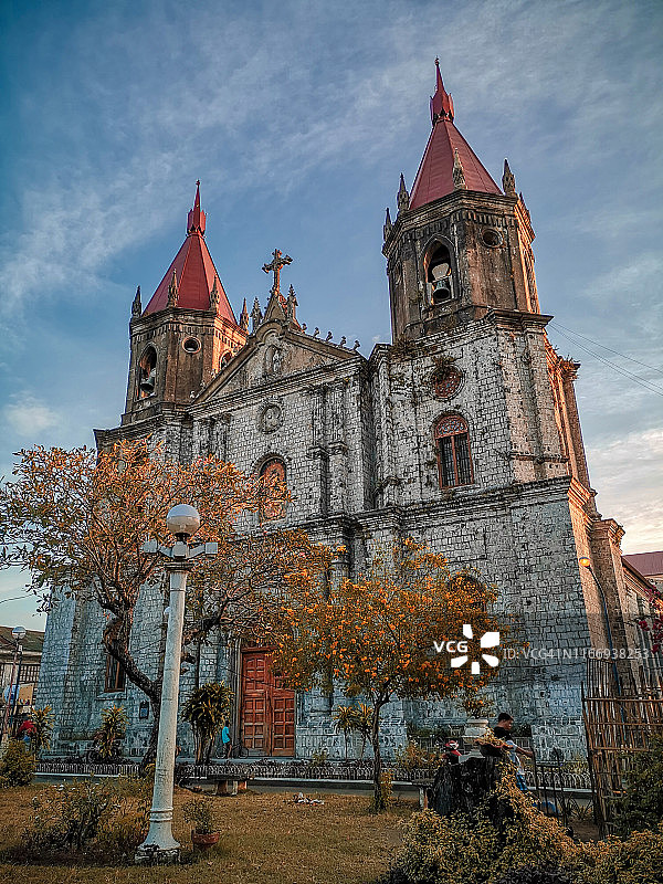 菲律宾伊洛伊洛市的历史教堂和建筑图片素材