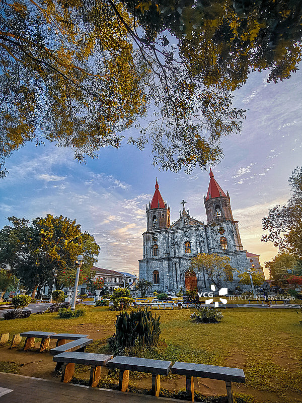 菲律宾伊洛伊洛市的历史教堂和建筑图片素材